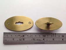 Large Mulberry-type Handbag Padlock, Turnlock, Clasp Antique Brass BOTTOM ONLY