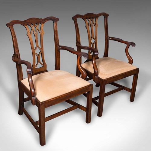 Pair antique morning room - of,
