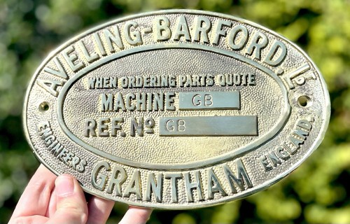 Aveling barford brass - aveling,