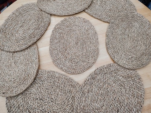 Natural woven seagrass - natural,