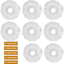 2-10 Spin Mop Heads Refill Replacement 360° Microfiber Home Cleaner Mopping Head