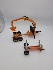 Vintage Britains Farm Timber Trailer & FMV 2000 Log Transporter For Spares/Repai