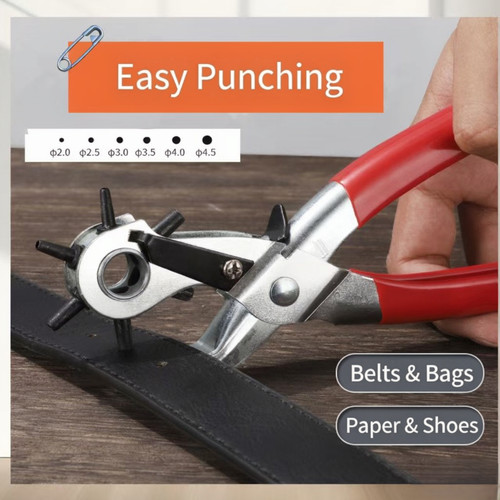 Leather hole punch - punch, pliers