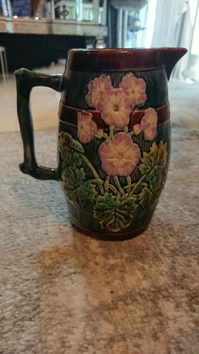 George jones majolica jug - george,