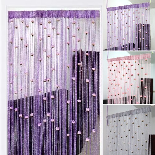 String curtain panels - string,