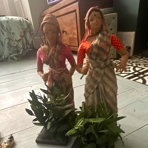 Pair vintage indian tea - pair,