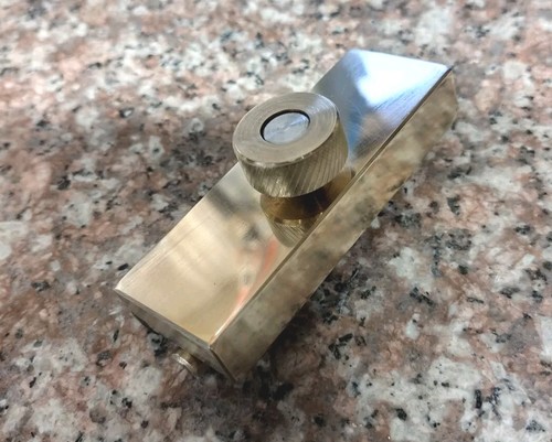 Polished brass capo dobro - polished,