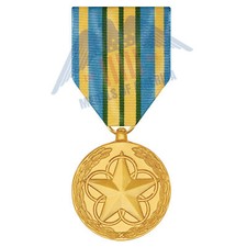 Outstanding Volunteer Service Medal Anodized Full Size Long Drape For Marine ...