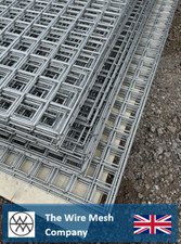 Galvanized Welded Wire Mesh Panels  2" x 2" , 50mm x 50mm Holes ( 4mm wire )