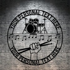 Personalized Drummer & Sticks