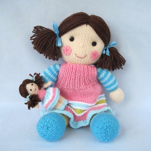 Maisie and tiny doll rag - and,
