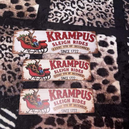 Krampus wooden sleigh ride - krampus,