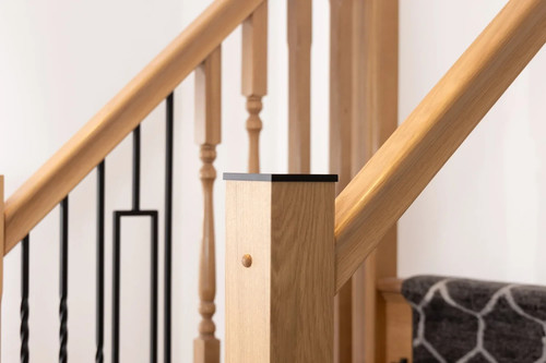 Metal flat newel caps - newel,