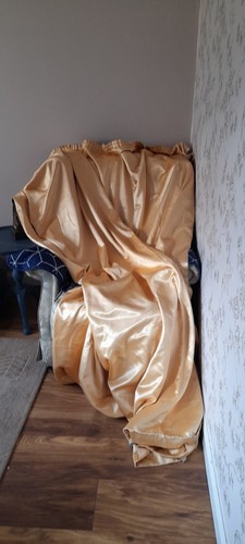 Vintage gold satin single - vintage,
