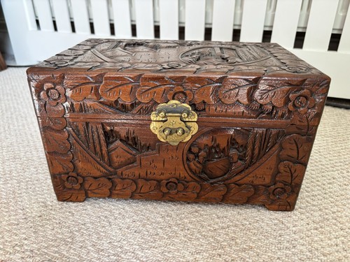 Vintage large hand carved - vintage,