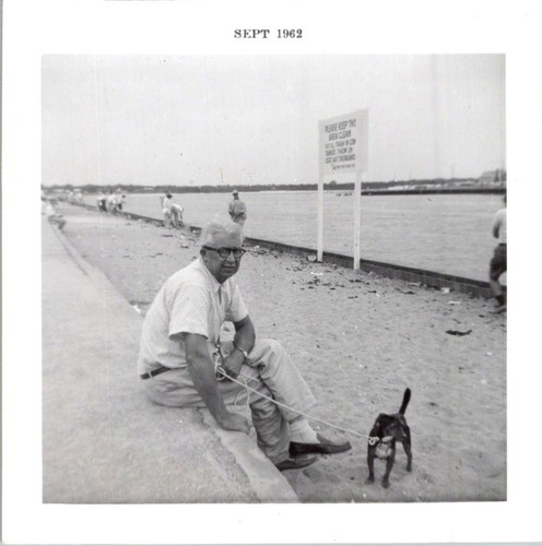 1962 seaside snapshot man - 1962,