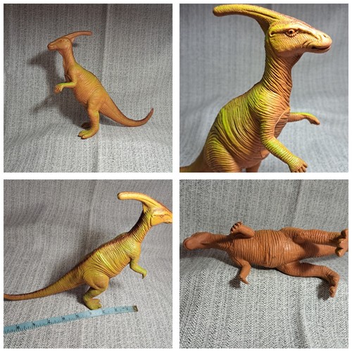 Hard rubber dinosaur vtg - rubber,