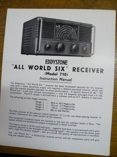 Eddystone amateur band - band, comm