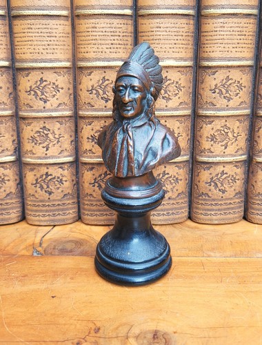 Antique bronze bust native - antique,