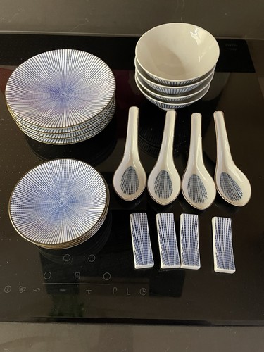Japanese tableware set 80s - tableware,