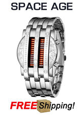 Smart Digital Binary Matrix Red LED Digital Watch 40mm Classic Creative
