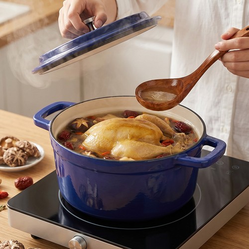 Enamelled cast iron dutch oven - enamelled,