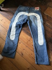 Evisu Daicock Blue Denim Jeans