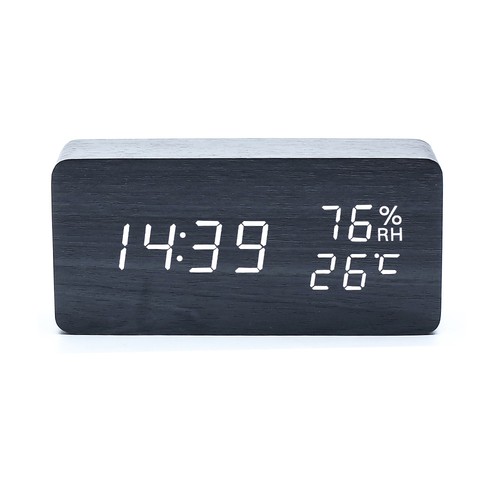 Wooden digital alarm - wooden,