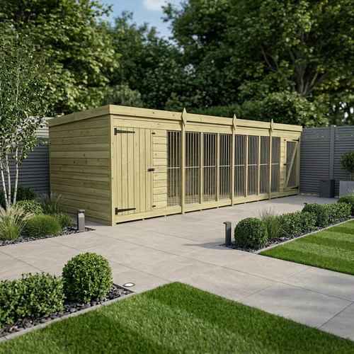 Dog kennel and run - x, 6