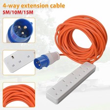 Camping 4 Way Extension Lead