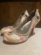 Ruby Shoo ‘miley’ Pink Pom Pom High Heels Size 4 