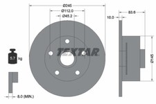 2x Brake Disc for AUDI:A4