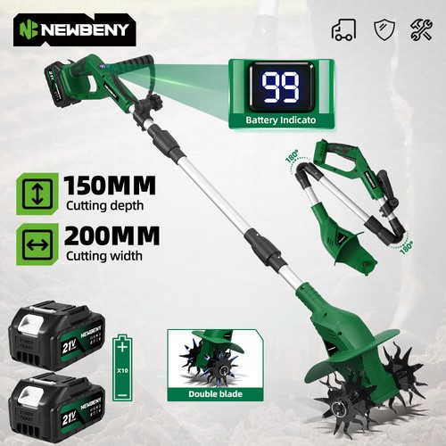 Cordless garden rotavator - garden,