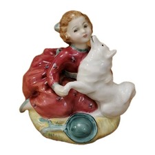 Royal Doulton HN 2167 Home Again by Peggy Davies 1955 Young Girl with Dog