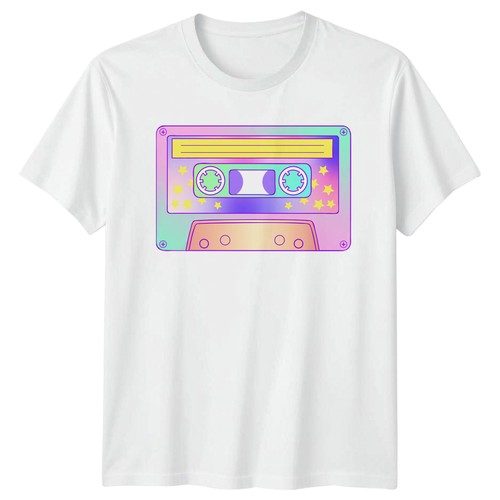 Retro cassette tape shirt - retro,
