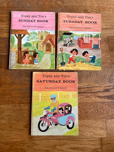 Three topsy and tim books - and,