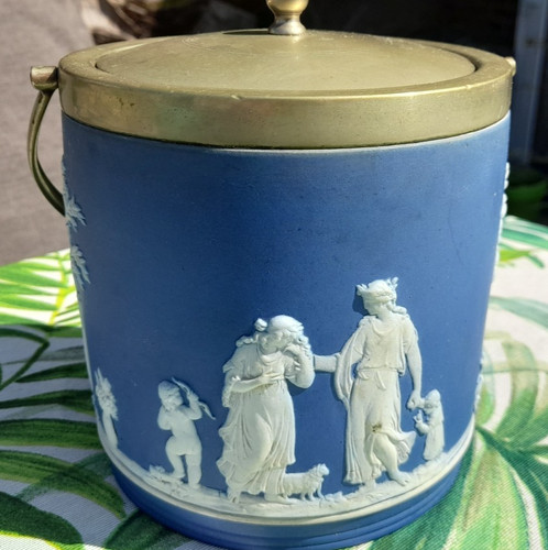 Vintage blue jasperware - vintage,