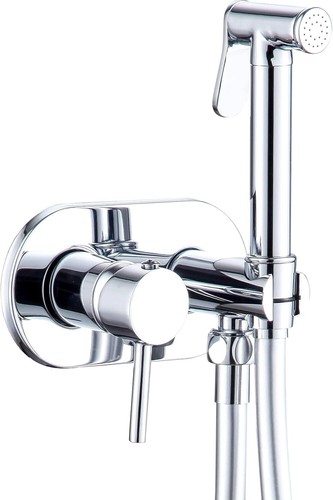 Chrome concealed bidet douche - chrome,