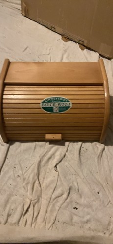 Wooden bread bin - wooden,