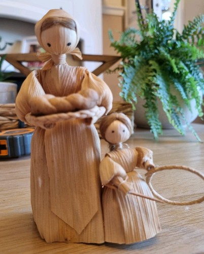 Corn husk doll vintage - corn,