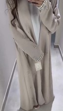 Silk satin 3 Piece Abaya Set