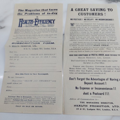 Antique advertising leaflets - advertising,
