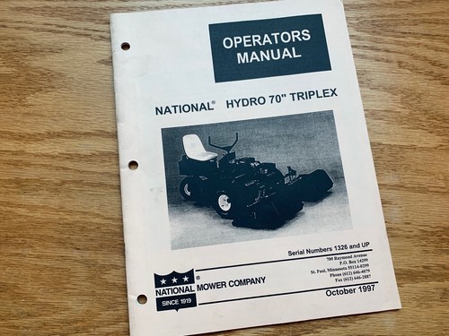 1997 national hydro triplex - 70,