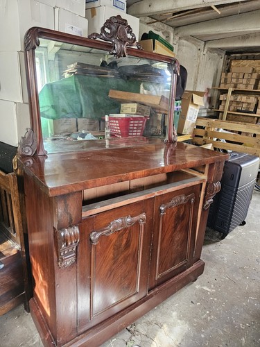Antique victorian mirror back - antique,