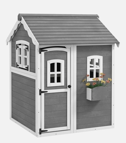 Outsunny wooden kids cottage - outsunny,