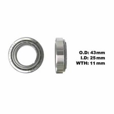 Taper Bearing 25x43x11.1 Fits