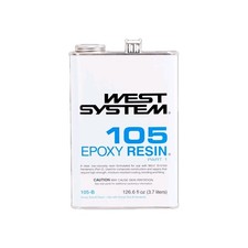 West System 105 Epoxy Resin Part 1 - 5kg for fibreglass boat marine repairs
