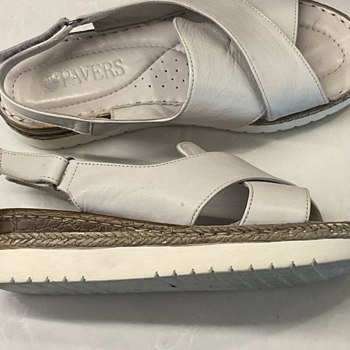 Pavers white off - white, leather