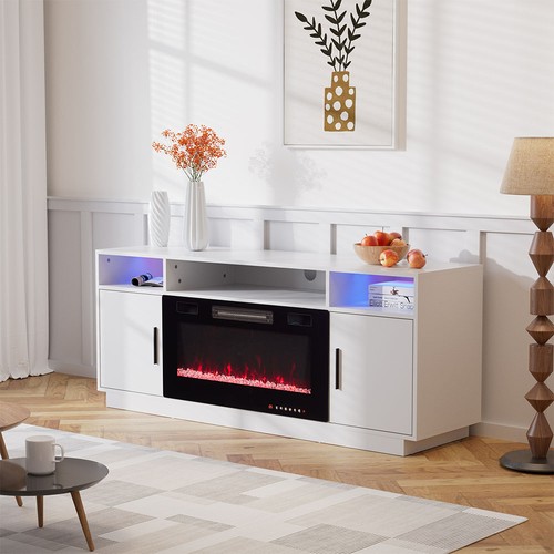 Electric fireplace with - electric, tv