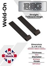 2x Trailer Straight Hinge Weld on Self Colour Tailgate Truck Tipper Trailer Drop